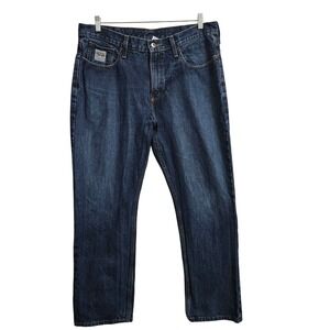 Cinch Jeans Mens 38x32 Dark Wash MB98034 002 Straight Leg Denim Pants Workwear